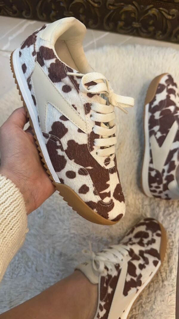 Tênis Cow Print Marrom